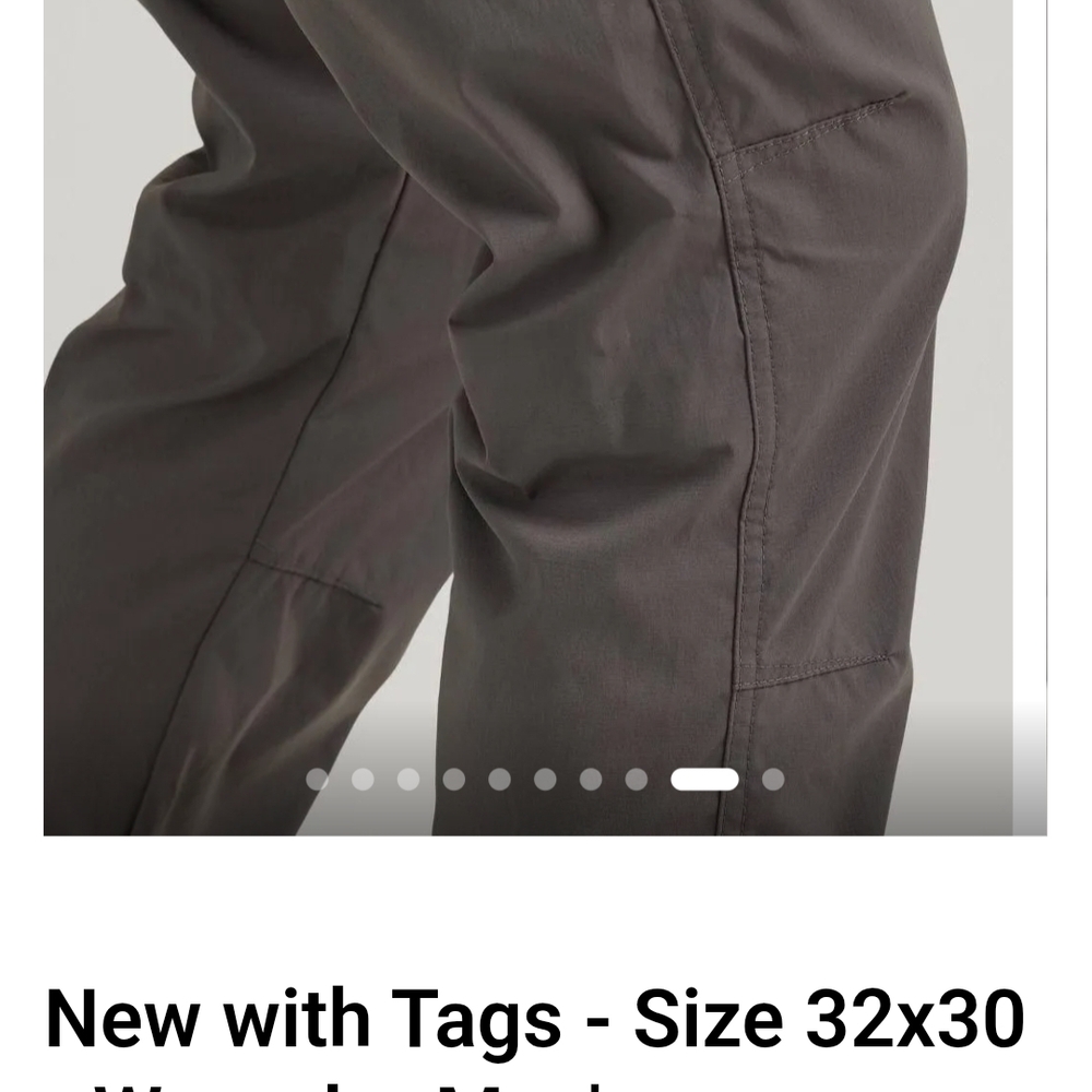 Wrangler Men's ATG Convertible Trail Tapered Jogger Pants - Pavement - Picture 7 of 9